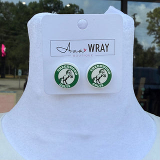 CMS Logo Stud Earrings