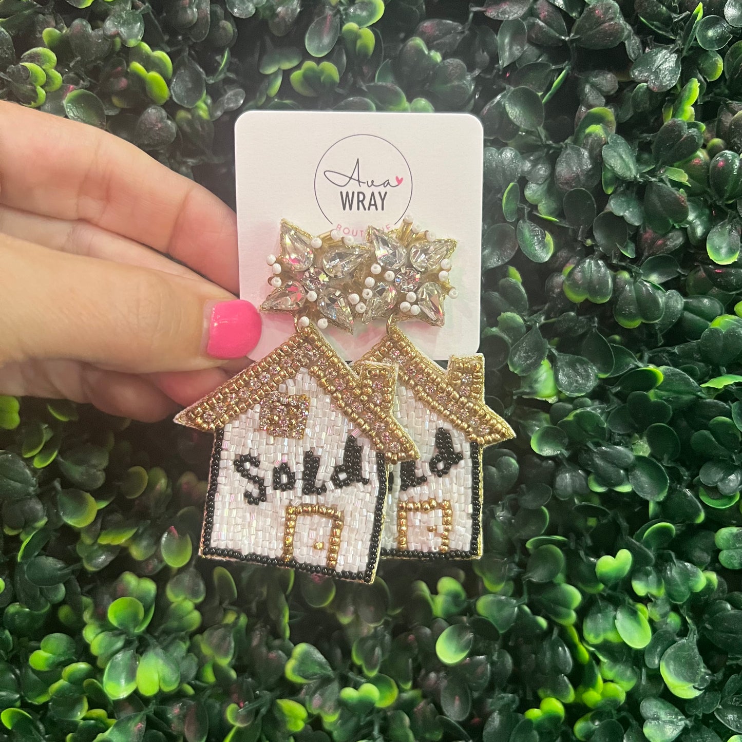 Realtor SOLD Beading Earrings