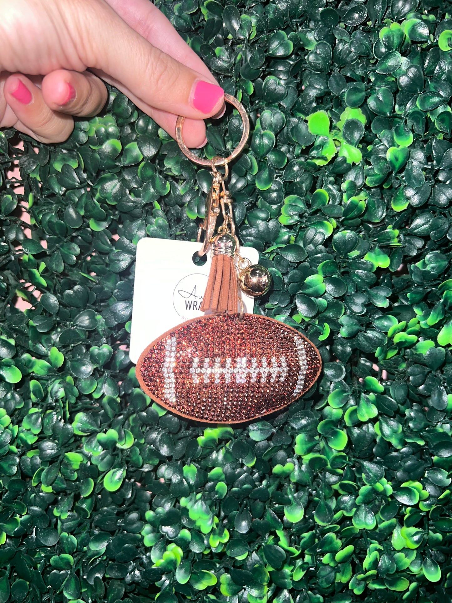 Sports Rhinestone Keychain