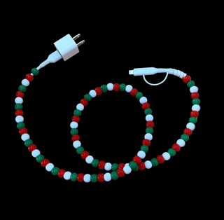 Christmas Beaded Phone Dual Charger