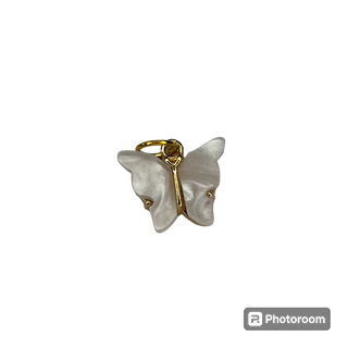 White Butterfly Charm: Charm Bar