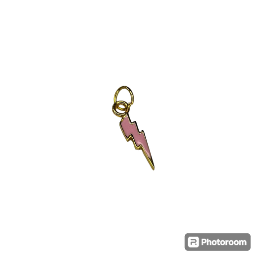 Pink Lightning Bolt Charm: Charm Bar