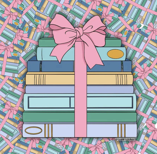 Bow & Books Sticker