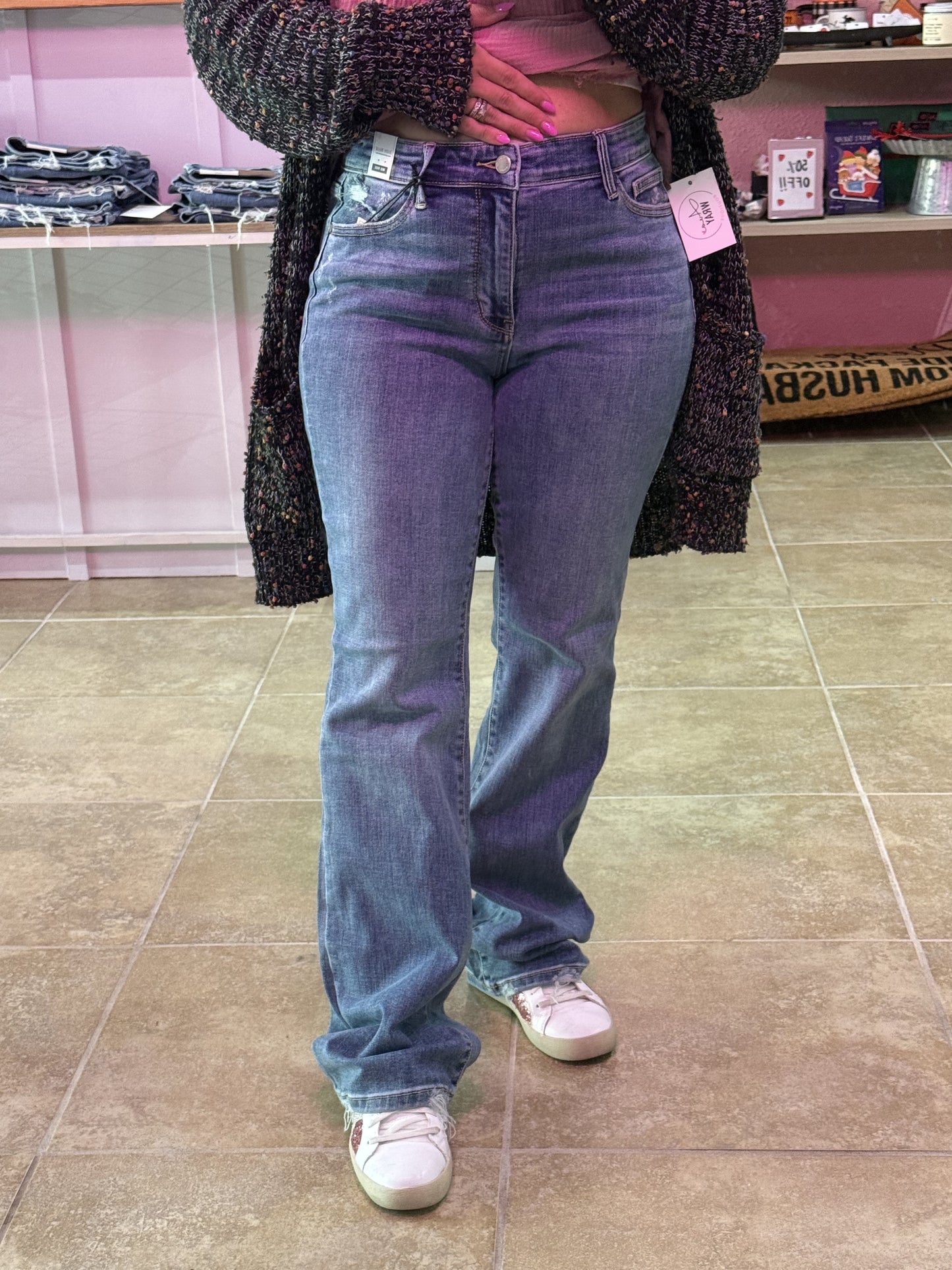Judy Blue Mid-Rise Vintage Wash Denim Jeans