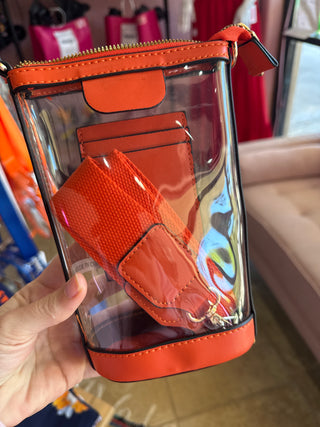 Game Day Clear Crossbody Stadium Bag, 2 colors