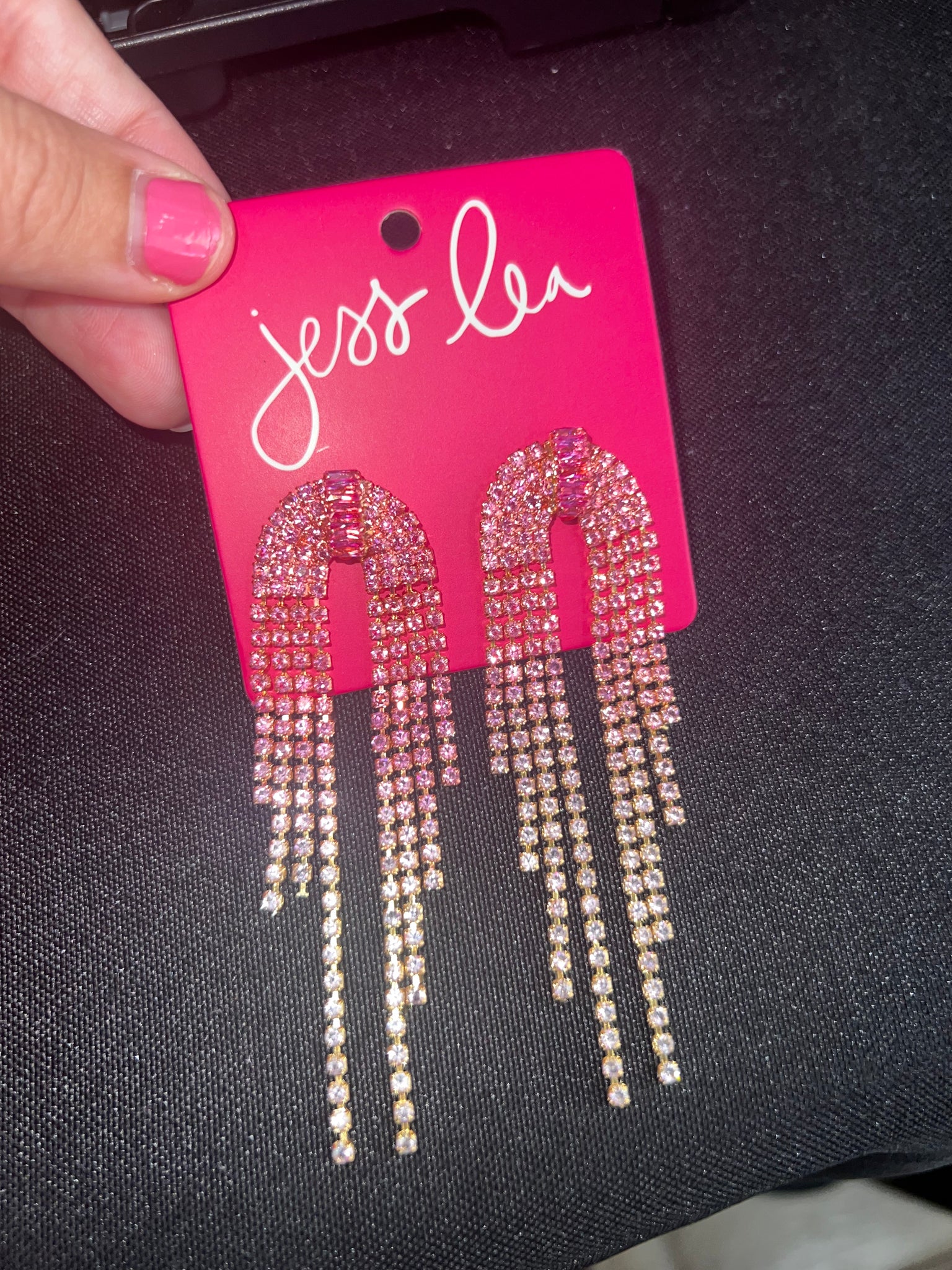 Ready To Shine Pink Earrings