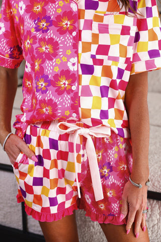 Groovy Garden Ruffle Pajama Set
