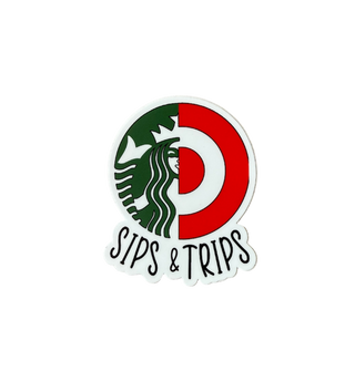 Sips & Trips Sticker