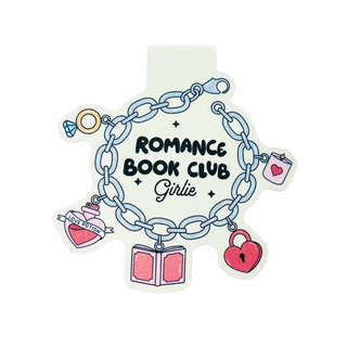 Magnetic Bookmark, Romance Book Club Charm Bracelet
