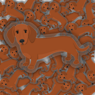 Daschund Dog Clear Sticker