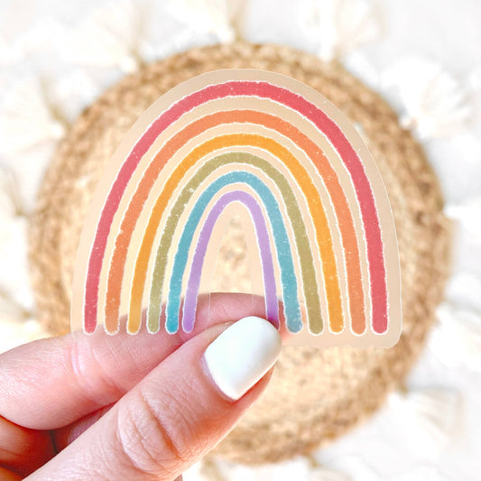 Rainbow Clear Sticker