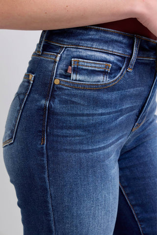 | Claire | Judy Blue Vintage Wash Thermal Straight Leg Denim