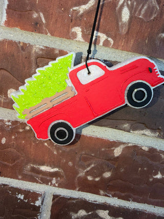 Tree Truck Christmas Freshie