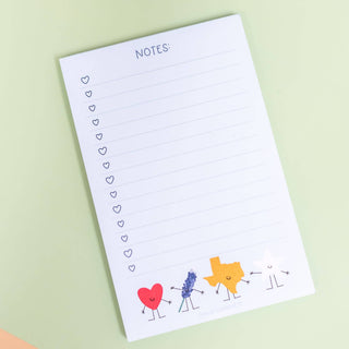 Smiley Texas Icons Notepad
