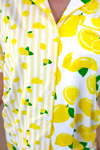 Lemon Drop Ruffle Pajama Set