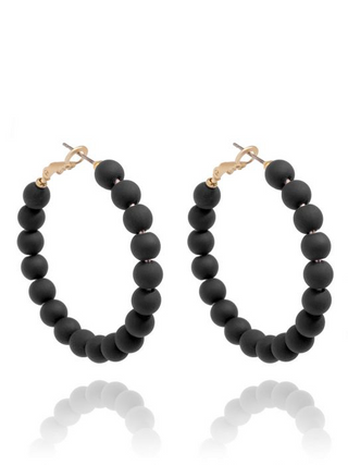 Resin Beaded Earrings (medium)