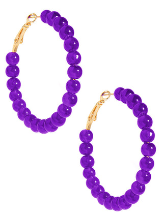 Resin Beaded Earrings (medium)