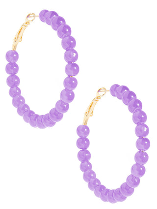 Resin Beaded Earrings (medium)