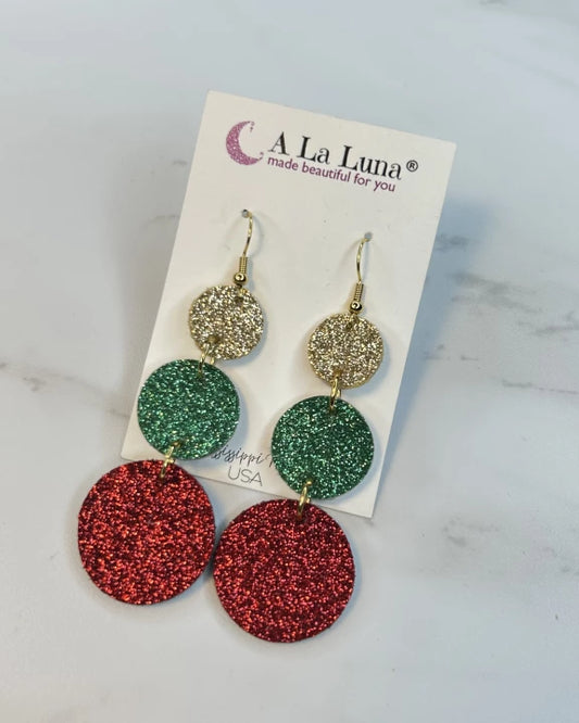 A La Luna Christmas Trio Earrings